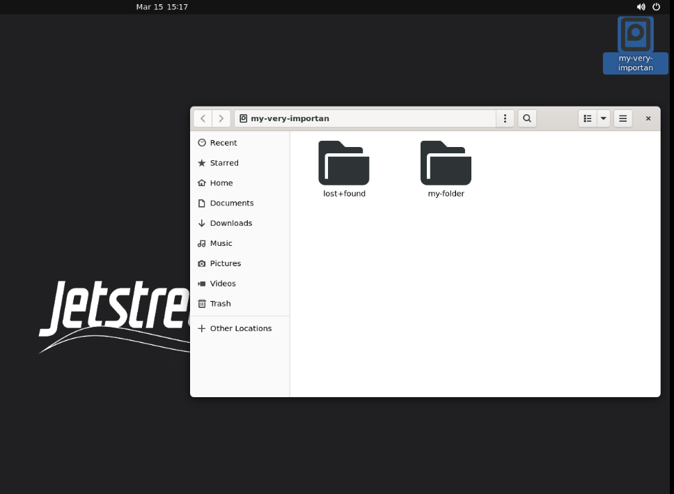 desktop screencap indicating where to find the volume