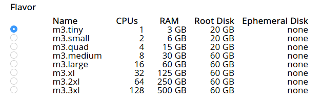A screenshot of the flavor picker