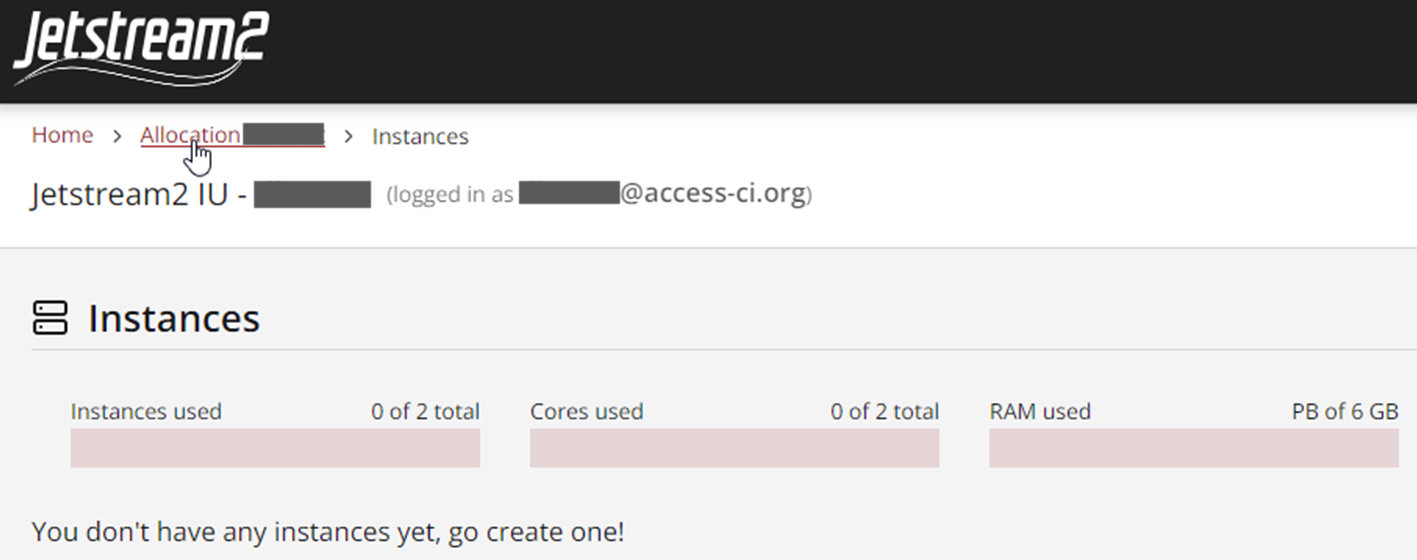 Click Allocation Name in Nav Bar to Return to the Overview Page