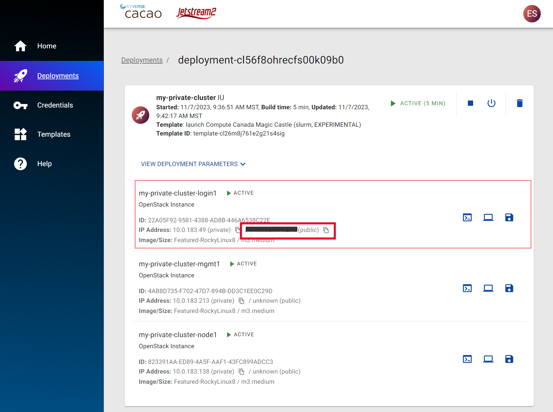 magic castle public ip